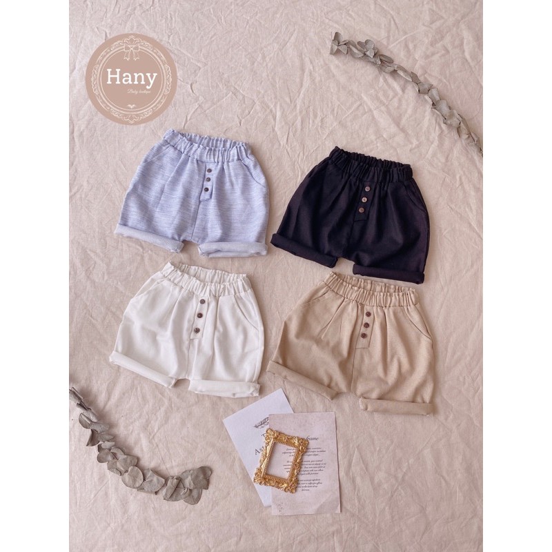Quần Đùi ngố dáng bom- Chất Linen
