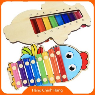 [Mã TOYSEP giảm 10% tối đa 15K đơn bất kỳ] Đồ chơi đàn gỗ Xylophone 8 Quãng hình con vật đáng yêu Cho Bé_Chính hãng