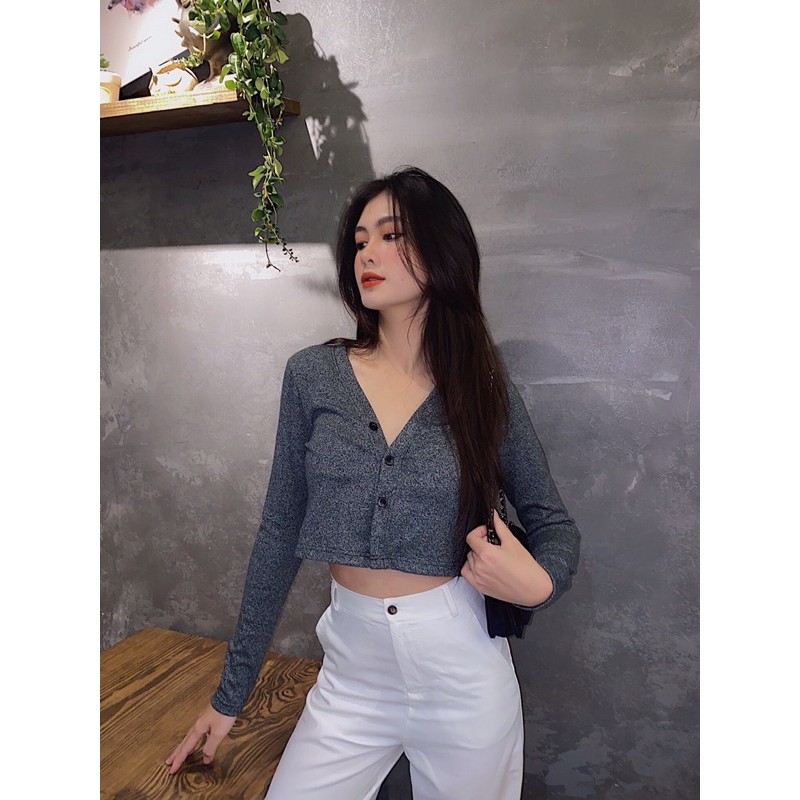 Áo Tay dài khoác nút