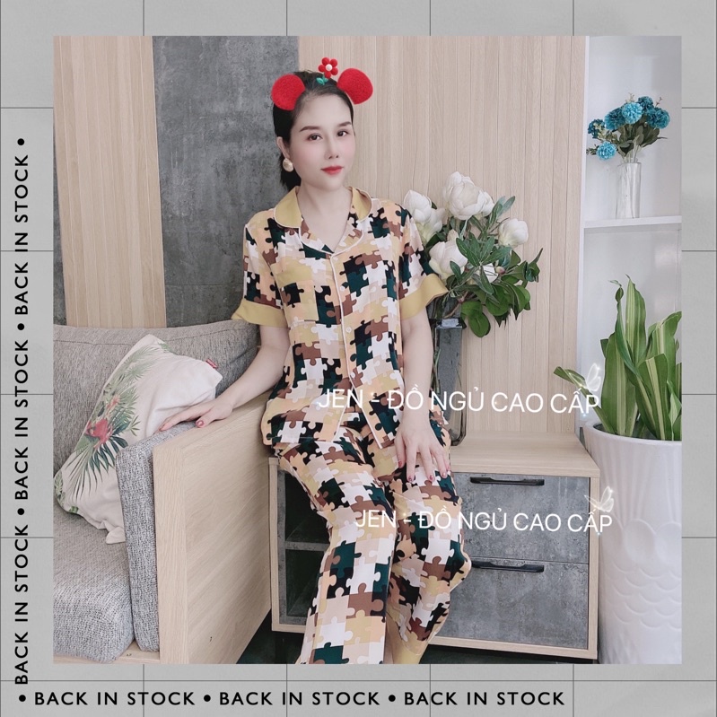 [CHÍNH HÃNG][Ảnh thật]Bộ Pyjama dài Latinh JEN mát lạnh