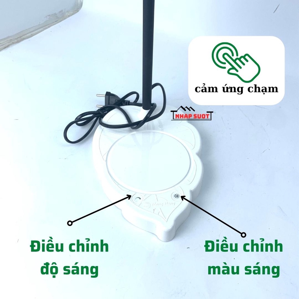[Chính Hãng] Đèn học sinh 8W Rạng Đông LED Sunlike bảo vệ mắt, cảm ứng chạm, điều chỉnh độ sáng và màu sắc RL-60