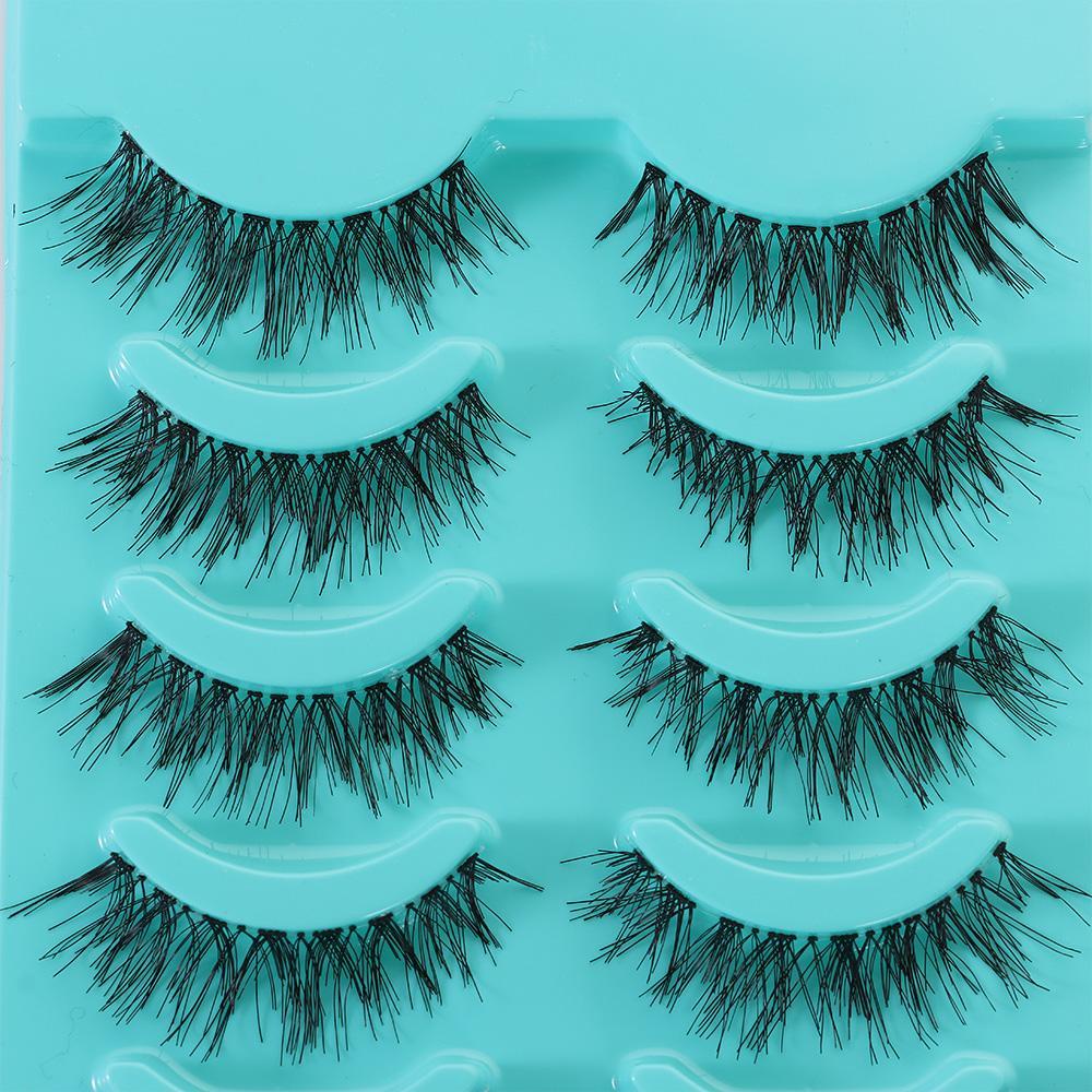 1 Cặp Lông Mi Giả Màu Đen Dày Dặn Trang Điểm Tự Nhiên