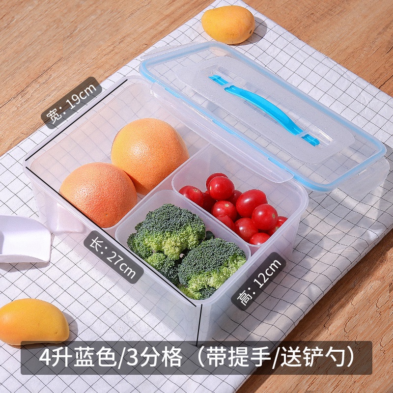 Hộp Nhựa Trong Suốt 4L Đựng Thực Phẩm Khô Có Nắp Đậy Tiện Dụng
