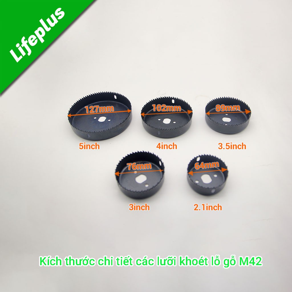 Bộ khoét lỗ gỗ - trần thạch cao 8pcs