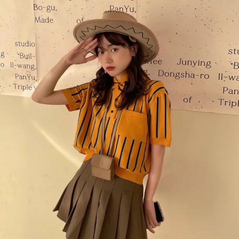 áo len cộc tay