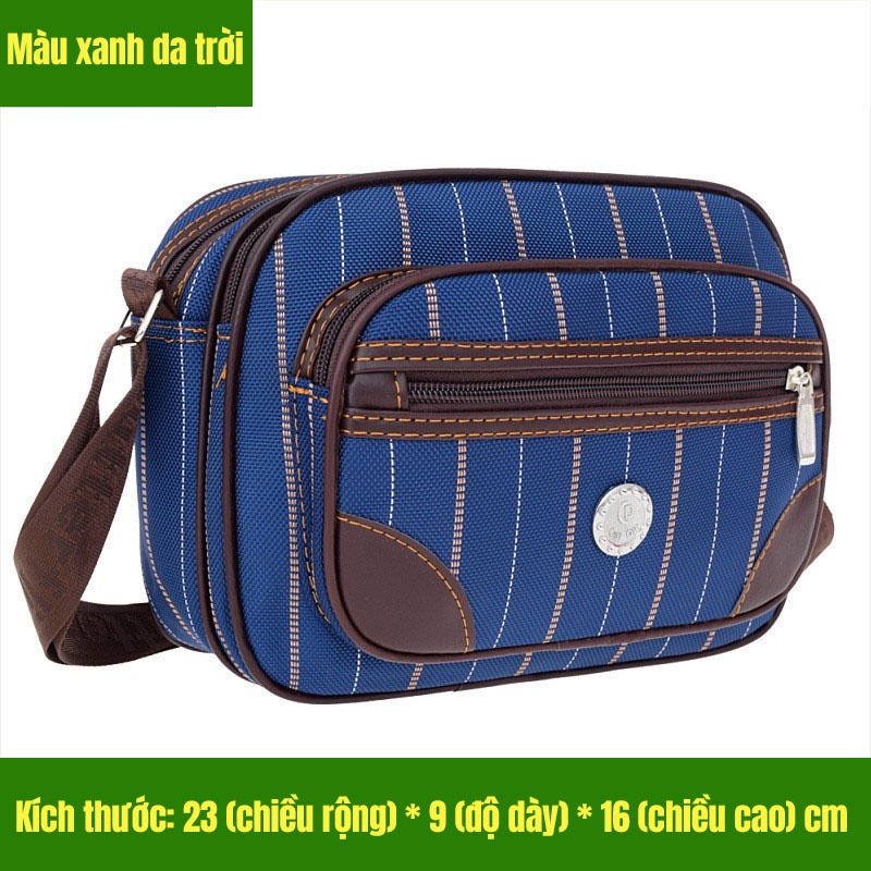 Túi Đeo Chéo Bằng Nylon Sức Chứa Lớn Nhiều Ngăn Dành Cho Nam Nữ
