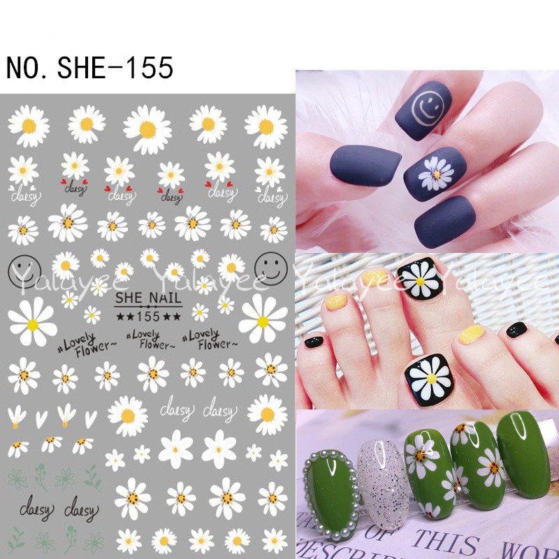 Yalayee [Nhãn Dán] のNhãn Dán Trang Trí Siêu Mỏng Hình Hoa Cúc BIGBANG Kwon Zhilong Daisy/Sunflower Phong Cách Nhật Bản Phổ Biến