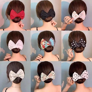 Thanh búi tóc nơ vải hàn quốc thanh búi quấn tóc cho nữ tạo hình nơ hot trend