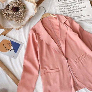 Áo Blazer màu hồng