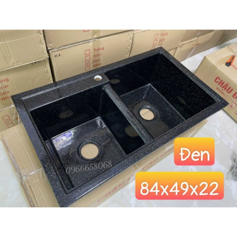 Chậu rửa chén đá nhân tạo 84x50x23