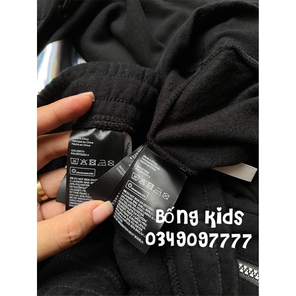 Bộ Nỉ Hoodie Bé Trai PlaySt@tion Đen HaM(bán lẻ áo lẻ quần)