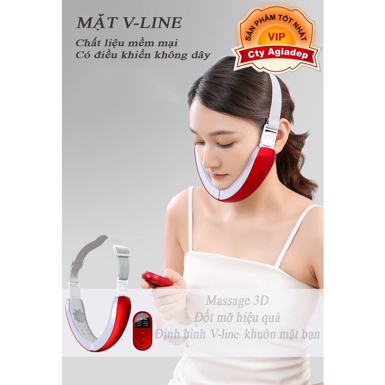 Massage mặt V-line - chăm sóc da công nghệ ánh sáng mới - bền bỉ - cao cấp - Agiadep.com