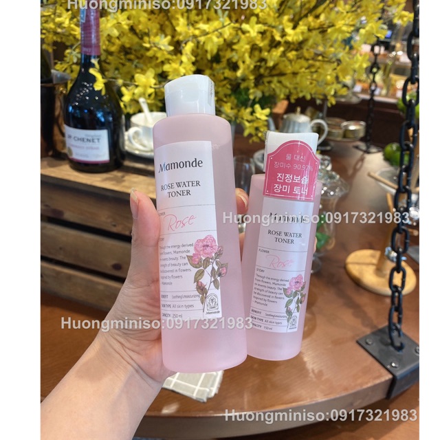 Nước hoa hồng Rose Water Toner Mamonde hàng