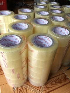 Băng keo trong dán thùng ( 1 lốc 6 cuộn)