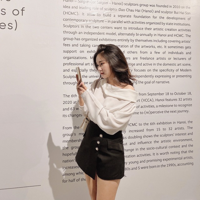Áo lệch vai, cv vạt