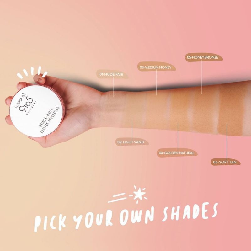 (hàng Mới Về) Kem Lót Trang Điểm Lakme Dạng Air Cushion Màu Lì 9to5 Mờ / Matte | BigBuy360 - bigbuy360.vn