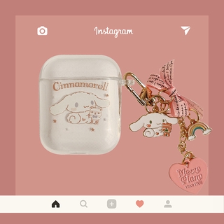Vỏ bọc bảo vệ hộp sạc tai nghe TPU hình Cinnamoroll dễ thương cho Air Pods 1/2 Pro