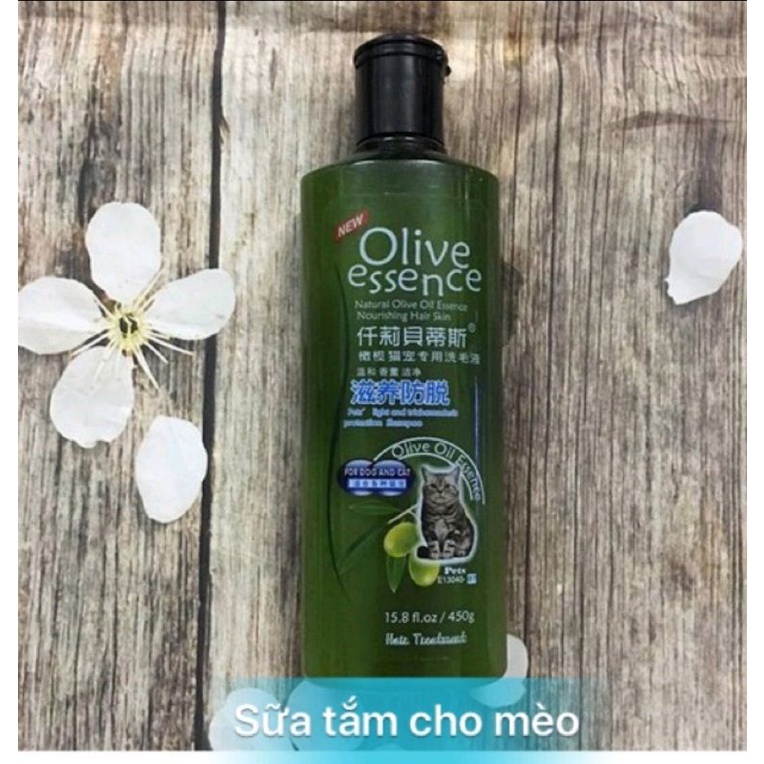 SỮA TẮM OLIVE Essence CHO MÈO 450Ml