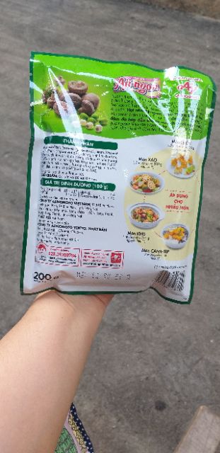 Hạt Nêm Aji-ngon Nấm Hương và Hạt Sen 200g