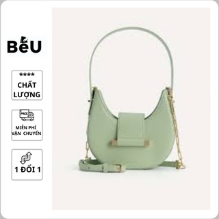 Túi nữ kẹp nách đeo chéo cầm tay Pedro da trơn hình bán nguyệt PW2 76390053 1 size 18