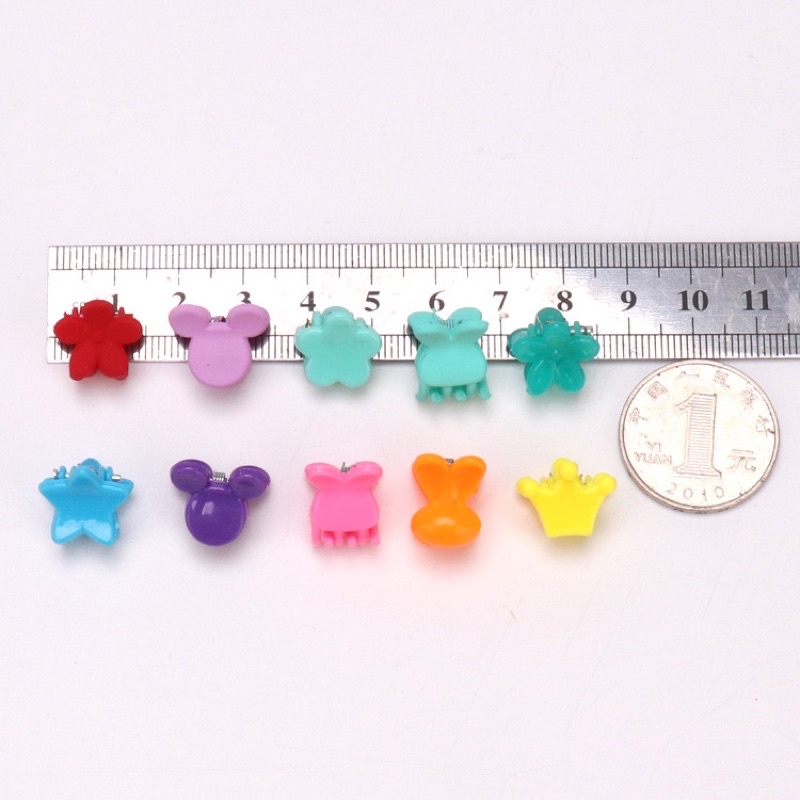 Set 50 Kẹp Tóc Càng Cua Mini Nhiều Màu Cho Bé Gái