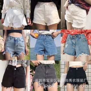 SAlE Quần sóc bò cạp cao  giá rẻ 69k#2 quần(hàng có sẵn)