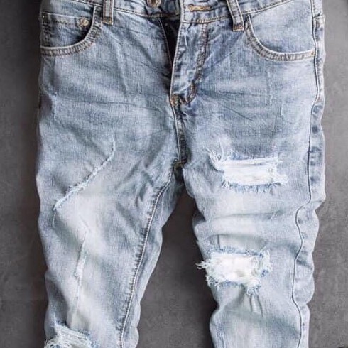 Quần Jean Nam Chất Bò DR2222RT Phối Rách Cá Tính Trẻ Trung DRMT | BigBuy360 - bigbuy360.vn