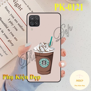 Ốp lưng SamSung Galaxy A12 viền đen in hình BST Trà Sữa
