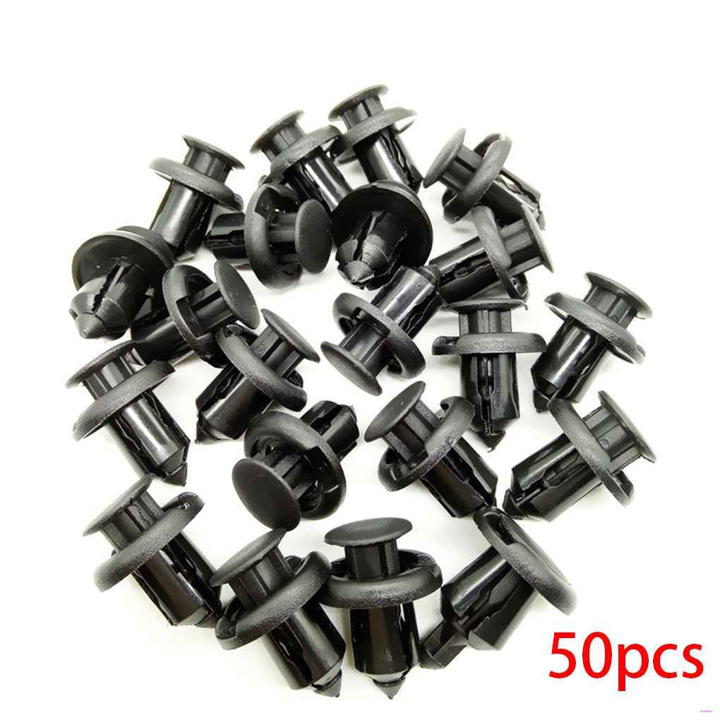Set 50 Chốt Đinh Tán Nhựa 10mm Cho Xe Hơi Honda Civic Accord Crv