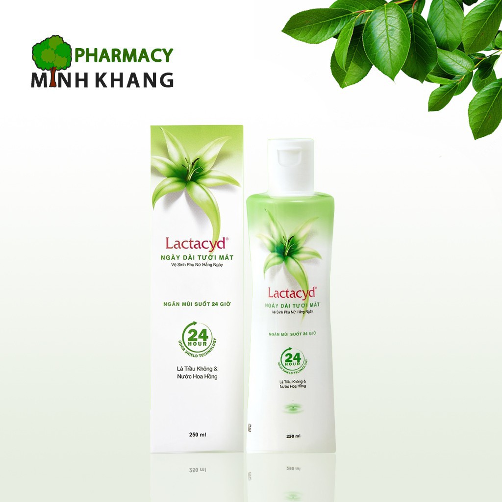 Dung dịch vệ sinh Lactacyd trầu xanh ngày dài tươi mát 250ml