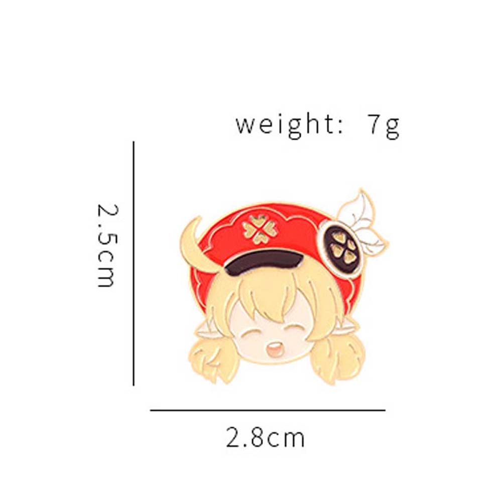 Ghim cài áo bằng kim loại họa tiết hoạt hình dễ thương bắt mắt