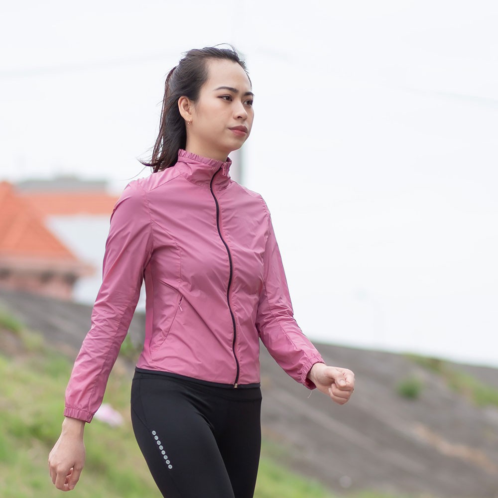 Áo Khoác thể thao Gladimax  AKGR001 Running cổ trụ 1 lớp tránh nắng, cản gió, trượt nước hiệu quả