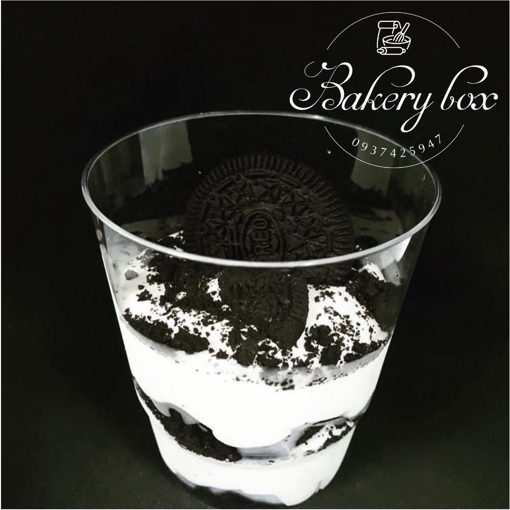 100 Ly Hàng Không Đựng Bánh Lạnh, Ly Mica Đựng Tiramisu, Mousse, Panna Cotta