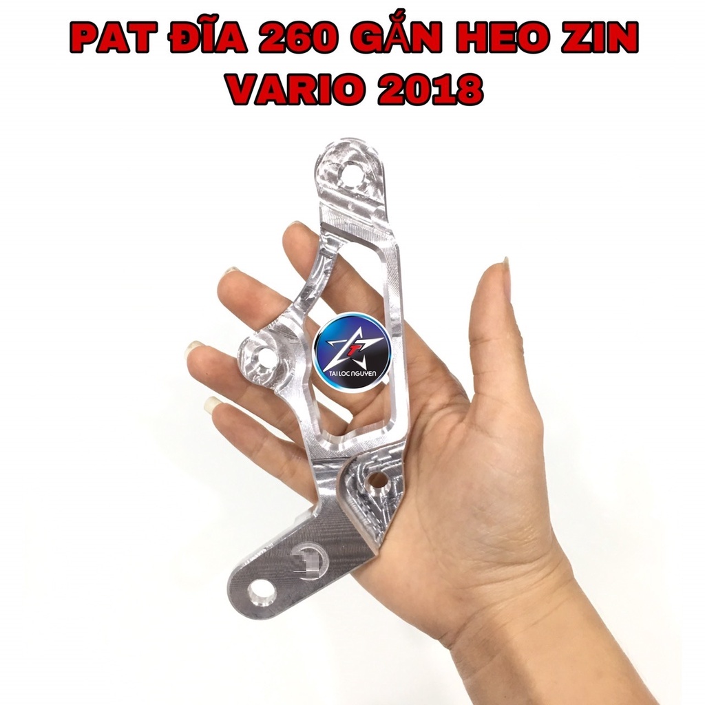 PAT HEO ZIN VÀ HEO 2PIS ĐỐI XỨNG GẮN ĐĨA 260mm CHO VARIO 2018 - VISION/CLICK