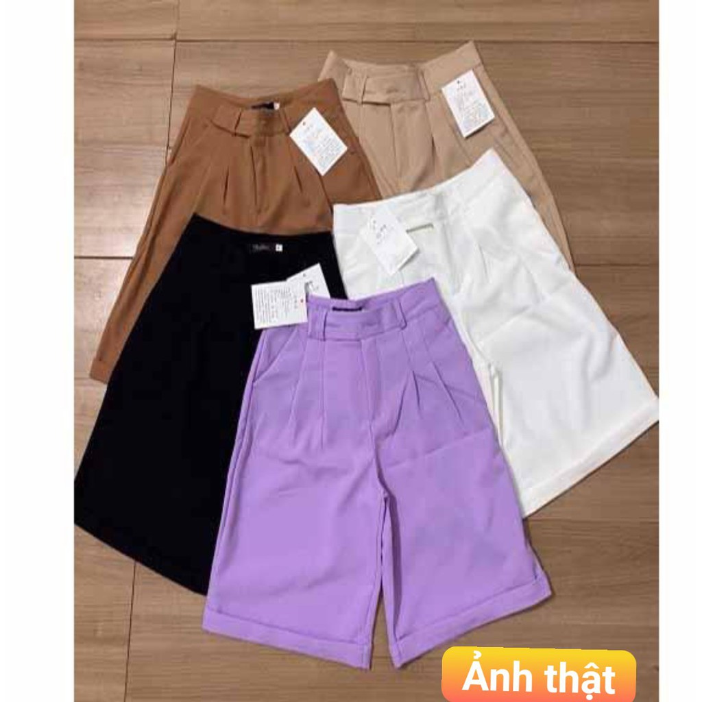 [ Giá Sập Sàn ] Quần Ống Rộng Lửng tuyết mưa siêu hot hit kiểu short nữ lưng cao