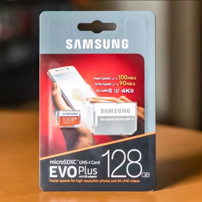 Thẻ nhớ MicroSDXC Samsung Evo Plus 128GB U3 4K R100MB/s W90MB/s - box Anh New 2020 (Đỏ)