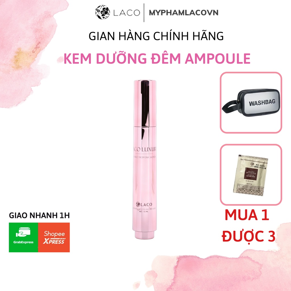 Dưỡng Ban Đêm Luxury Ampoule DNA Laco + KÈM QUÀ TẶNG