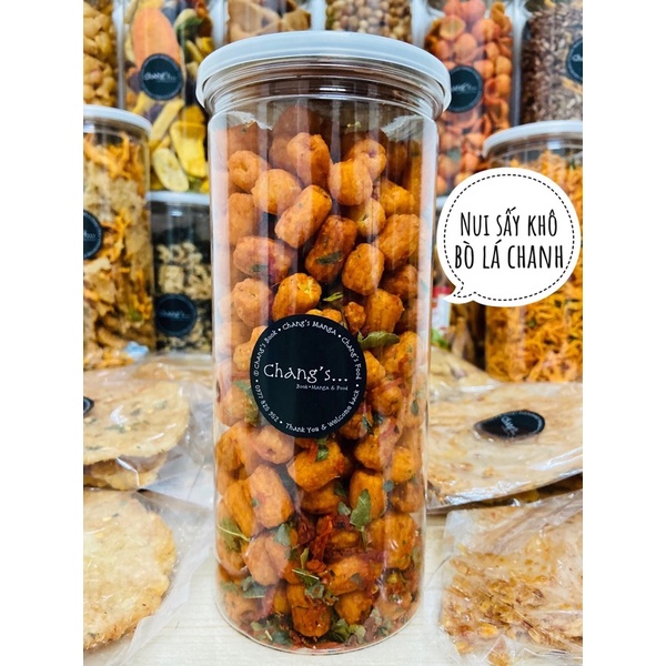 Nui sấy khô bò lá chanh 300G Hủ Pet cao cấp - Chang’s Food