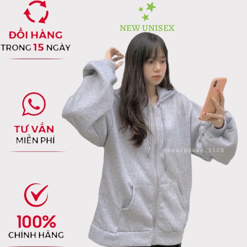 Áo Khoác Nỉ Ngoại Trơn Form Rộng Chất Liệu Dày Dặn Mặc Quanh Năm Kiểu Dáng Đơn GiảnTP013[NewUnisex]