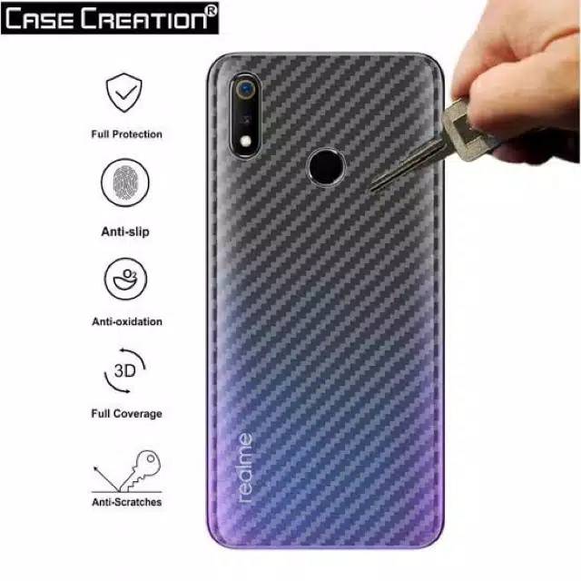 Miếng Dán Sợi Carbon Bảo Vệ Mặt Sau Cho Oppo F5