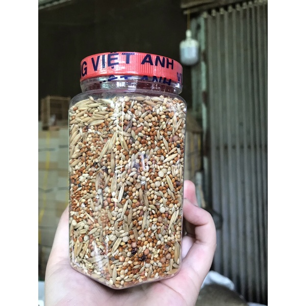 Hạt ngũ cốc chim cu gáy Vương việt anh loại hộp cứng 350g hạt ngũ cốc tổng hợp