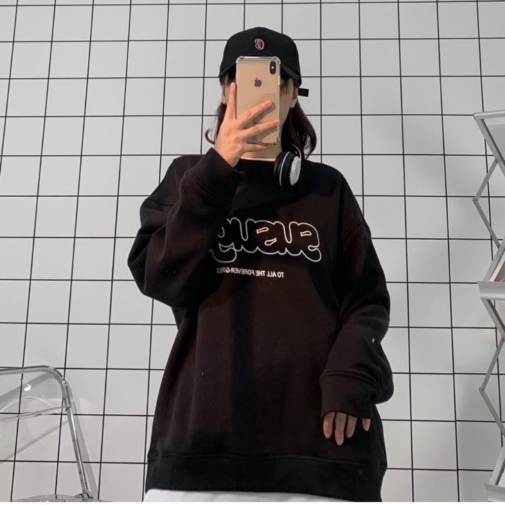 Áo khoác nỉ sweater unisex from rộng AKN24 ARROW phong cách street style hottrend Hàn Quốc chất nỉ bông xịn mịn