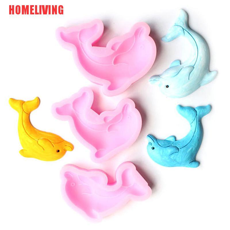 Khuôn silicone Tạo Hình Cá Heo Làm Bánh Kẹo