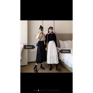 Chân váy nhún dài Chân váy nhún dài Chân váy nhún dài