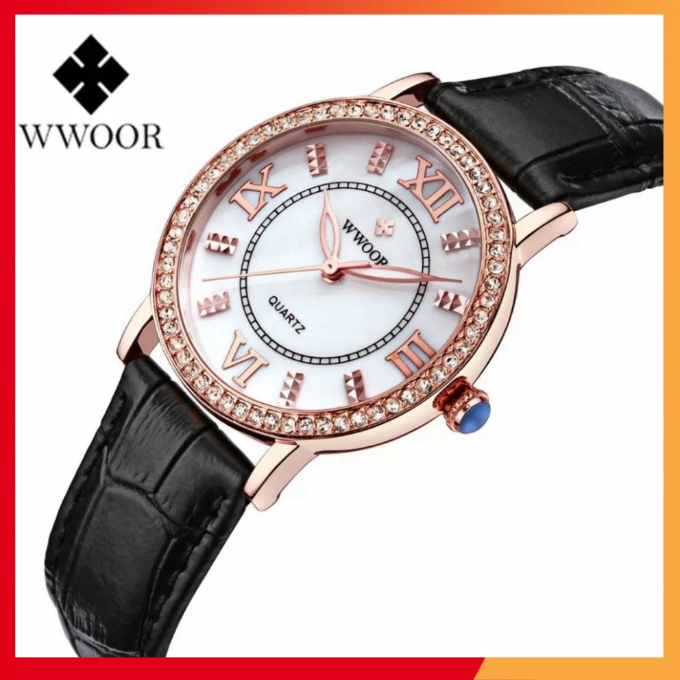 Đồng Hồ Đeo Tay WWOOR Cao Cấp Thanh Lịch Dành Cho Nữ 3T Swatch