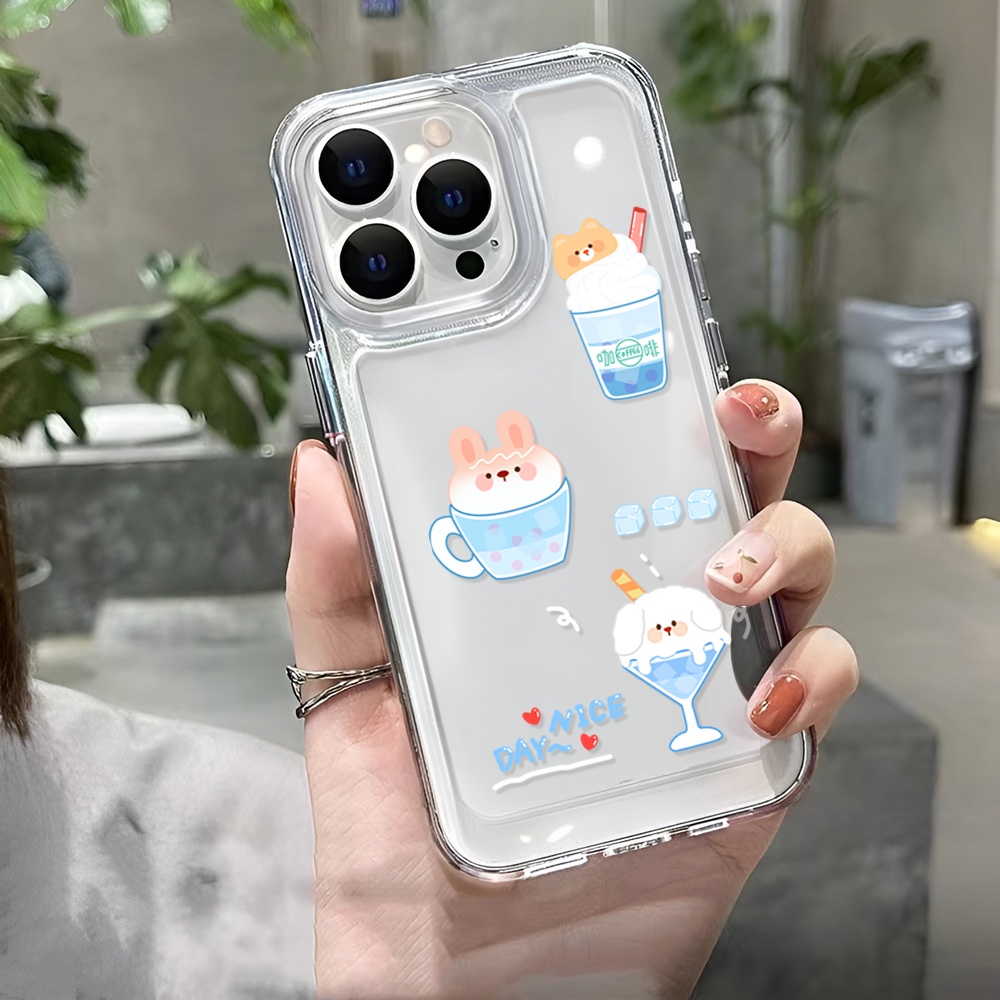 Ốp Điện Thoại Trong Suốt In Hình Chú Chó Cho iphone 14 Pro Max Plus 13 11 12 7Plus X XR XS Max 7 8 SE 2020