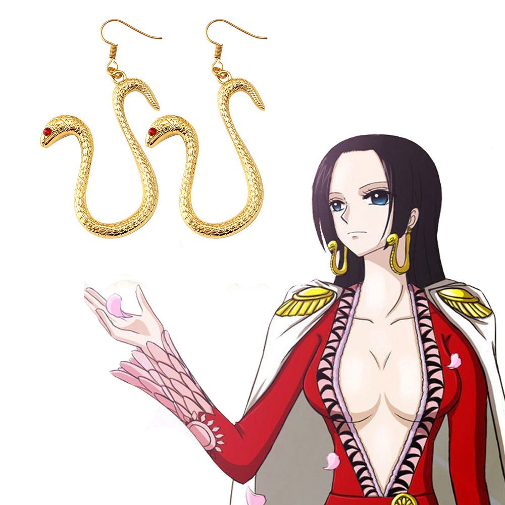 Bông tai hình nhân vật anime Boa Hancock kiểu Hàn Quốc thời trang cho nữ DYRUIDOJ1