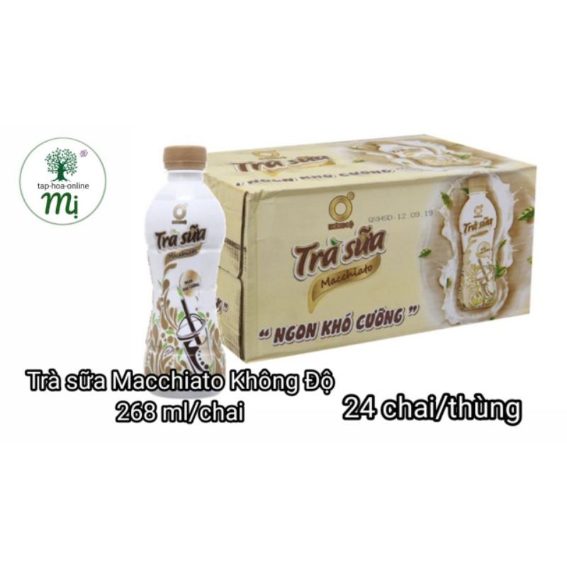 Thùng 24 chai trà sữa Macchiato Không Độ 268ml