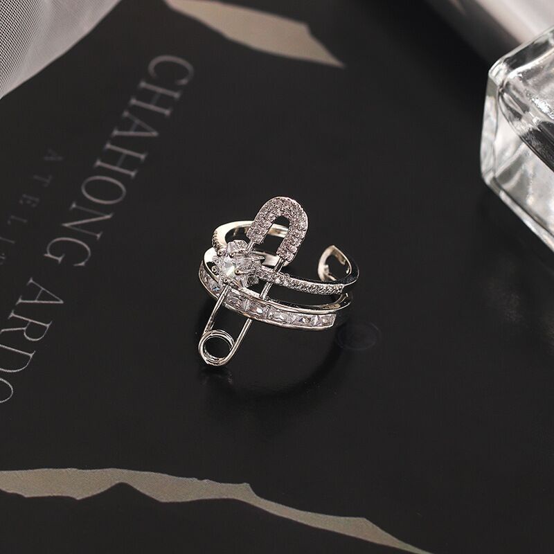 Nhẫn Mở Đính Đá Pha Lê Thời Trang