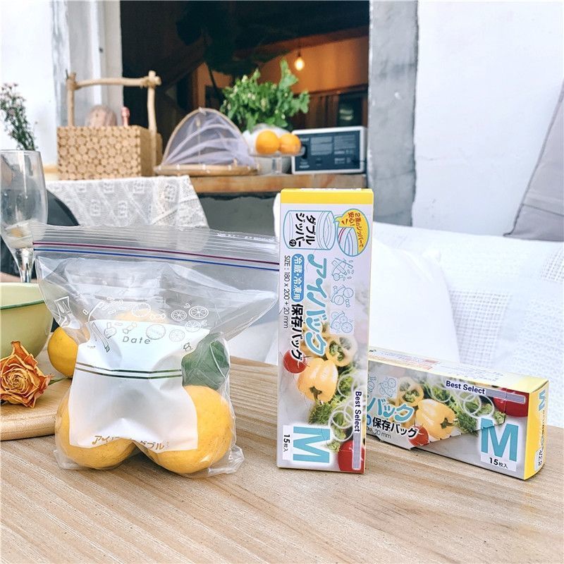🍉Hộp 10 15 20 túi zip bảo quản thực phẩm sử dụng nhiều lần an toàn DUASHOP.